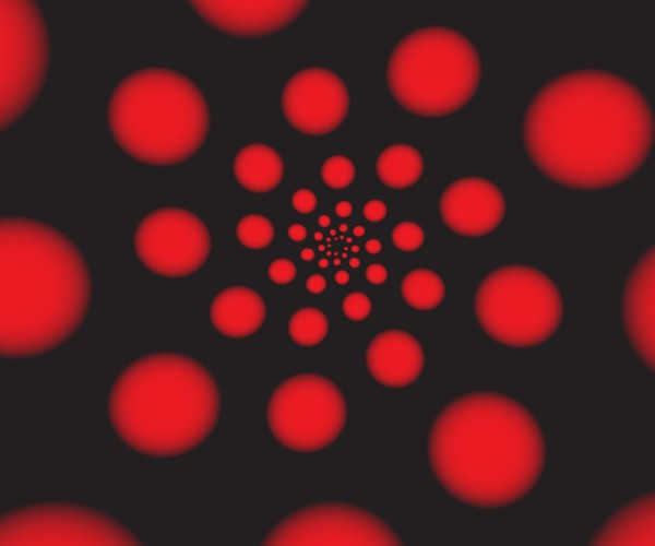 RED Spiral Dots Téléchargement Numérique